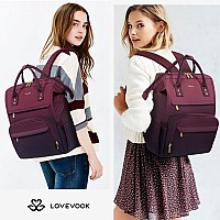 Lovevook Gradient Laptop Backpack For Women156 Inch Work Computer Bakcpack Purse Laptop Bag With Antitheft Pocketwaterproof