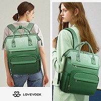 Lovevook Gradient Laptop Backpack For Women156 Inch Work Computer Bakcpack Purse Laptop Bag With Antitheft Pocketwaterproof