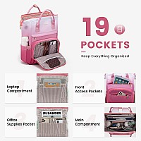 Lovevook Gradient Laptop Backpack For Women156 Inch Work Computer Bakcpack Purse Laptop Bag With Antitheft Pocketwaterproof