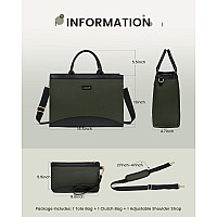 Lovevook Laptop Tote Bag For Women 156 Inch Large Capacity Work Bag With Clutch Purse For Teacher Canvas Computer Bag For Busi