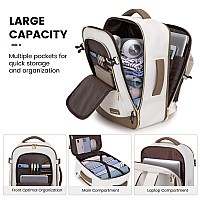 Lovevook Travel Backpack For Women Men 40L Carry On Backpack Personal Item Bag With 3 Packing Cubes Business Weekender Over