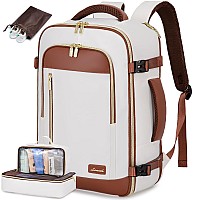 Lovevook Travel Backpack For Women Men 40L Carry On Backpack Personal Item Bag With 3 Packing Cubes Business Weekender Over