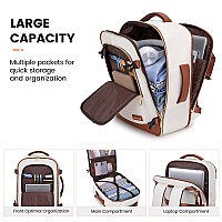 Lovevook Travel Backpack For Women Men 40L Carry On Backpack Personal Item Bag With 3 Packing Cubes Business Weekender Over