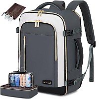 Lovevook Travel Backpack For Women Men 40L Carry On Backpack Personal Item Bag With 3 Packing Cubes Business Weekender Over