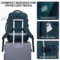 Lovevook Travel Backpack For Women Men 45L Carry On Backpack Personal Item Bag With 3 Packing Cubes Business Weekender Over