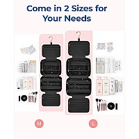 Bagsmart Travel Toiletry Bag With Jewelry Organizer Hanging Travel Bag For Toiletries Puffy Makeup Cosmetic Bag Organizer Car