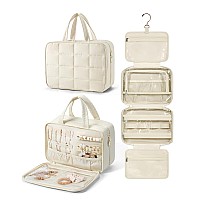 Bagsmart Travel Toiletry Bag With Jewelry Organizer Hanging Travel Bag For Toiletries Puffy Makeup Cosmetic Bag Organizer Car