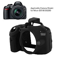 Silicone Camera Case For Nikon D3100 Shock Proof Rubber Protective Body Skin Cover Bag For Nikon D3100 Black