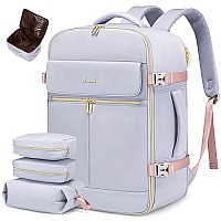 Lovevook Travel Backpack For Women 40L Large Carry On Backpack Flight Approved Waterproof Personal Item Travel Bag Fits 173