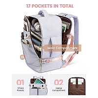 Lovevook Travel Backpack For Women 40L Large Carry On Backpack Flight Approved Waterproof Personal Item Travel Bag Fits 173