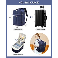 Lovevook Carry On Travel Backpack For Women 40L Personal Item Travel Bag Flight Approved Tsa Large Backpack For 17 Laptop W