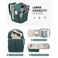 Lovevook Carry On Travel Backpack For Women 40L Personal Item Travel Bag Flight Approved Tsa Large Backpack For 17 Laptop W