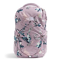 The North Face Womens Jester Everyday Laptop Backpack Ashen Purple Leaf Toss Print One Size