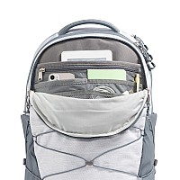 The North Face Womens Borealis Commuter Laptop Backpack Tnf White Metallic Mlangemid Greynpf One Size