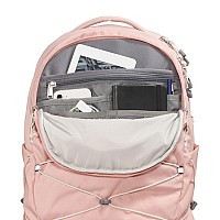 The North Face Womens Borealis Commuter Laptop Backpack Pink Moss Dark Heathergardenia Whitenpf One Size