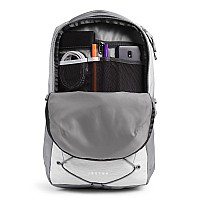 The North Face Womens Jester Everyday Laptop Backpack Tnf White Metallic Mlangemid Greynpf One Size