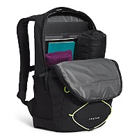 The North Face Jester Everyday Laptop Backpack Tnf Black Heatherled Yellownpf One Size