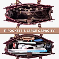 Lovevook Laptop Bag For Women Large Capacity Work Tote Bag Fashion Shoulder Bag With Clutch Purse 156Inch Computer Business