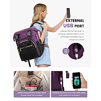 Lovevook Laptop Backpack For Women 156 Inch Work Laptop Bagwaterproof Teacher Nurse Bag With Usb Port Fashion Travel Bag Bus