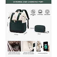 Lovevook Laptop Backpack For Women 156 Inch Work Laptop Bag With Usb Port Fashion Teacher Nurse Backpack Purse Waterproof Tr