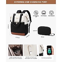 Lovevook Laptop Backpack For Women 156 Inch Work Laptop Bag With Usb Port Fashion Teacher Nurse Backpack Purse Waterproof Tr