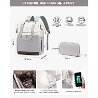 Lovevook 173 Inch Laptop Backpack For Women Large Capacity Travel Backpack With Organizer Bag Waterproof Carry On Backpack Wo