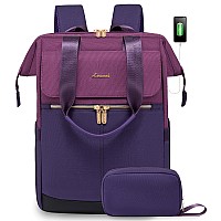 Lovevook Laptop Backpack For Women 177 Inch Work Laptop Bag With Usb Port Fashion Teacher Nurse Backpack Purse Waterproof Tr