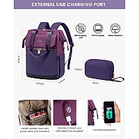 Lovevook Laptop Backpack For Women 177 Inch Work Laptop Bag With Usb Port Fashion Teacher Nurse Backpack Purse Waterproof Tr