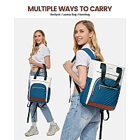 Lovevook Laptop Backpack For Women 156 Inch Work Laptop Bag Teacher Nurse Backpack Wide Open Travel Backpack Purse Convertibl