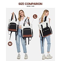 Lovevook Laptop Backpack For Women 17 Inch Work Laptop Bag Teacher Nurse Backpack Wide Open Travel Backpack Purse Convertible