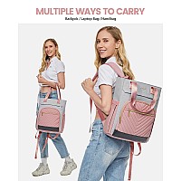 Lovevook Laptop Backpack For Women 156 Inch Work Laptop Bag Teacher Nurse Backpack Wide Open Travel Backpack Purse Convertibl