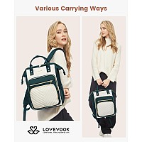 Lovevook 156 Inch Laptop Backpack For Womentravel Work Backpack Purse With Usb Portlarge Capacity Nurse Bag Teacher Backpack