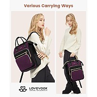 Lovevook 156 Inch Laptop Backpack For Womentravel Work Backpack Purse With Usb Portlarge Capacity Nurse Bag Teacher Backpack