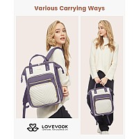 Lovevook 156 Inch Laptop Backpack For Womentravel Work Backpack Purse With Usb Portlarge Capacity Nurse Bag Teacher Backpack