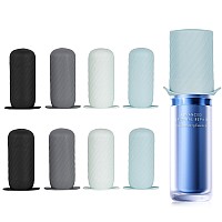 Mrsdry Bottle Covers For Travel Elastic Sleeves For Leak Proofing Travel Size Container Silicone Toiletry Sleeves Leak Locks