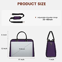 Lovevook Laptop Bag For Women Canvas Laptop Tote Bag Large Capacity Work Bags Computer Bag Briefcase Lightweight Handbag Shoulde