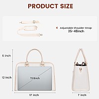 Lovevook Laptop Bag For Women Canvas Laptop Tote Bag Large Capacity Work Bags Computer Bag Briefcase Lightweight Handbag Shoulde