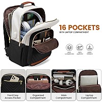 Lovevook Laptop Backpack Women173 Inch Laptop Bag Computer Backpack For Womenprofessional Waterproof Women Travel Backpack Pu