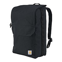 Carhartt 21L Topload Backpack Water Resistant Coated Canvas Base With Laptop Sleeve Black One Size