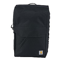 Carhartt 21L Topload Backpack Water Resistant Coated Canvas Base With Laptop Sleeve Black One Size