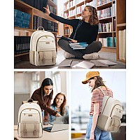 Lovevook College Backpack For Women Fit 173 Inch Laptop Cute Aesthetic Backpack For 1416 Year Olds Large Capacity Travel Wor