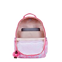 Kipling Womens Seoul 15 Laptop Backpack Durable Roomy With Padded Shoulder Straps Builtin Protective Sleeve