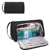 Cubetastic Small Toiletry Bag For Men Travel Toiletry Organizer Dopp Kit Waterresistant Shaving Bag Lightweight And Spaciou