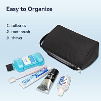 Cubetastic Small Toiletry Bag For Men Travel Toiletry Organizer Dopp Kit Waterresistant Shaving Bag Lightweight And Spaciou