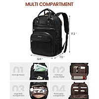 Lovevook Leather Laptop Backpack For Women156 Inch Vintage Work Backpack Purse With Usb Portfashion Travel Backpack Waterproo