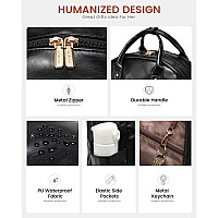 Lovevook Leather Laptop Backpack For Women156 Inch Vintage Work Backpack Purse With Usb Portfashion Travel Backpack Waterproo