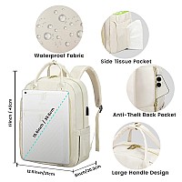 Lovevook Laptop Backpack For Women Beige