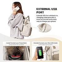 Lovevook Laptop Backpack Purse For Women Waterproof Teacher Nurse Bag 18 Inch Work Laptop Bag With Usb Port Business Travel Co