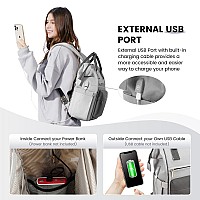 Lovevook Laptop Backpack Purse For Women Waterproof Teacher Nurse Bag 156 Inch Work Laptop Bag With Usb Port Business Travel