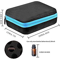 Dhxyzzb Essential Oils Carrying Case Holds 30 Bottles 5Ml 10Ml 15Ml Bottles Storage Organizer Bag Hard Shell Eva